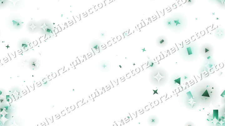 Nahtloser Glitzerfächer auf transparentem Grund