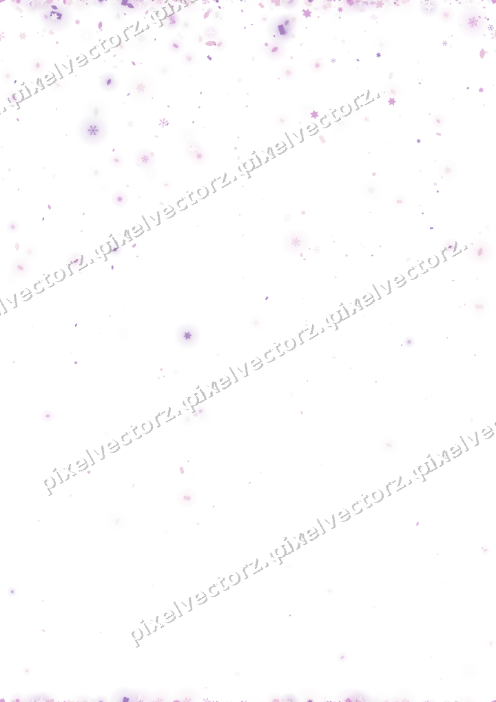 Nahtloser Glitzerregen in Magenta und Violett auf transparentem Grund