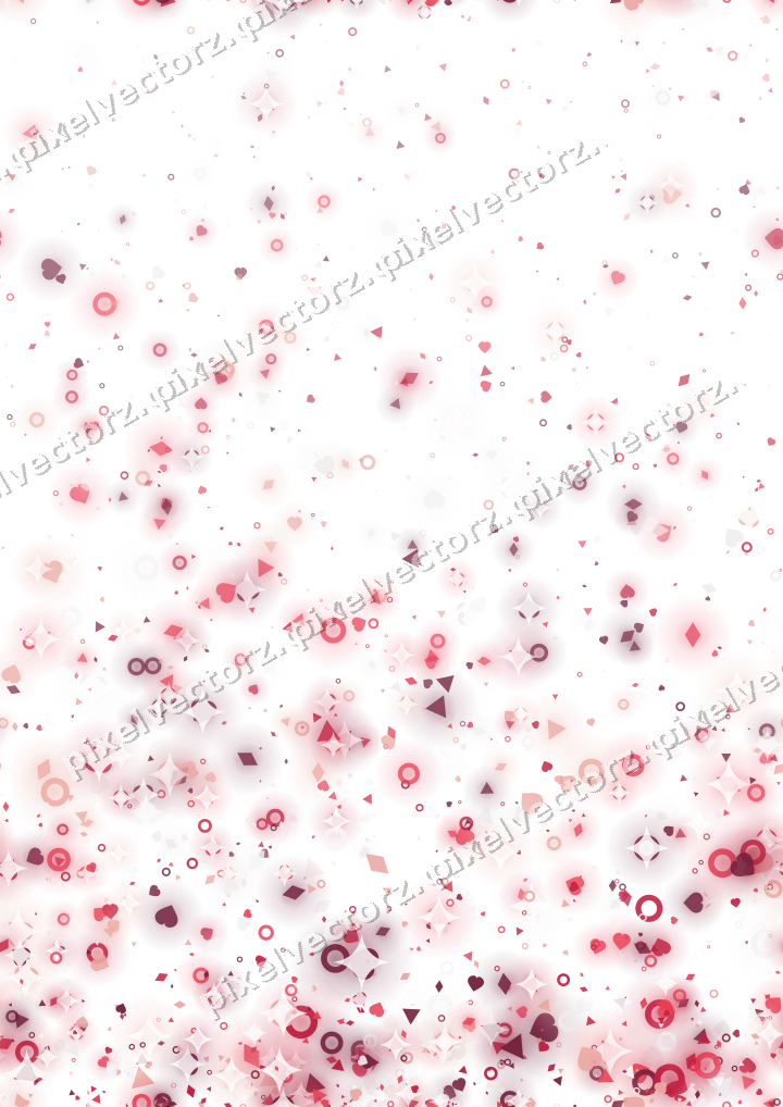 Nahtloser Glitzeraufstieg in Rosa und Rot auf transparentem Grund