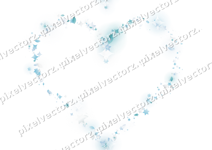 Nahtloses Glitzerherz aus Sternen und Funken auf transparentem Grund