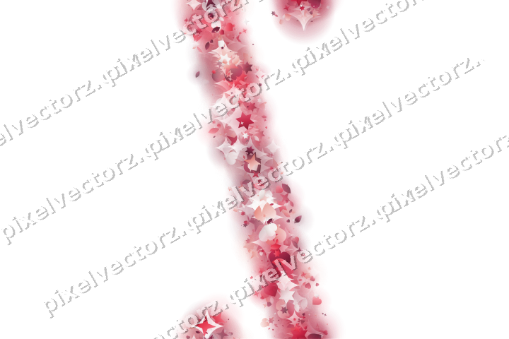 Nahtloses Glitzerband aus Sternen und Herzen auf transparentem Grund