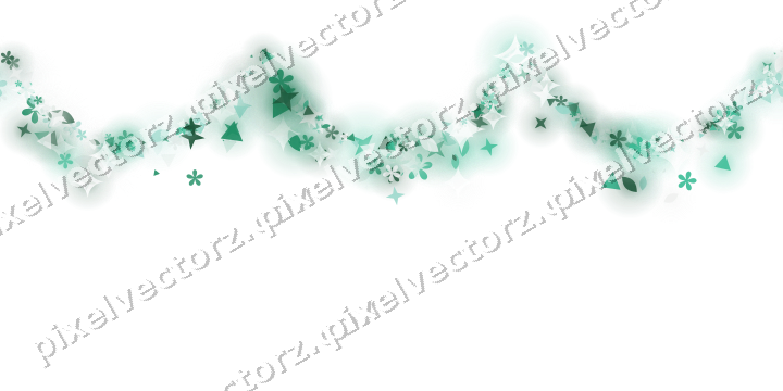 Nahtlose Glitzergirlande auf transparentem Grund