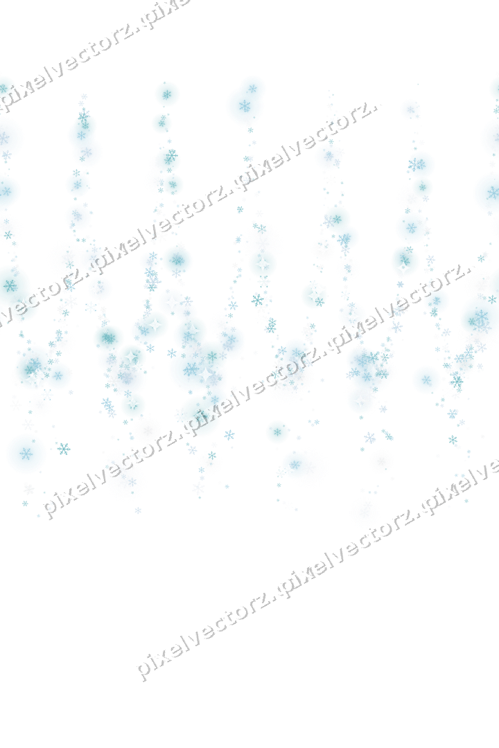 Nahtlose Glitzergirlande aus Schneeflocken auf transparentem Grund