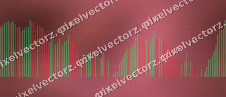 Nahtloser Neon Diagramm Hintergrund in Rosa und Rot