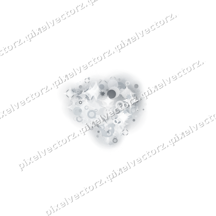 Nahtloses Glitzerherz aus Sternen und Punkten auf transparentem Grund