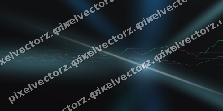 Leuchtender Neon Diagramm Hintergrund in Blau und Petrol