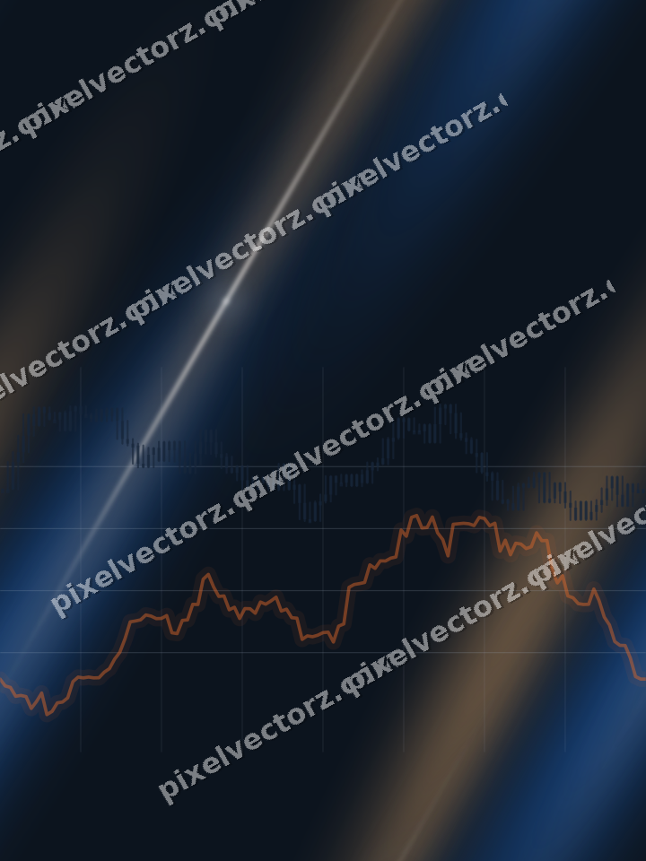 Nahtloser Neon Diagramm Hintergrund in Blau und Orange