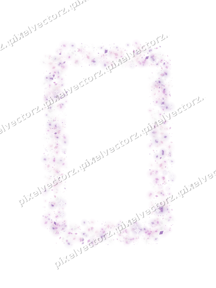 Nahtloser Glitzerrahmen aus Rauten in Magenta auf transparentem Grund