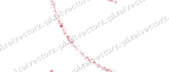 Nahtloser Glitzerbogen aus Tropfen in Rosa auf transparentem Grund