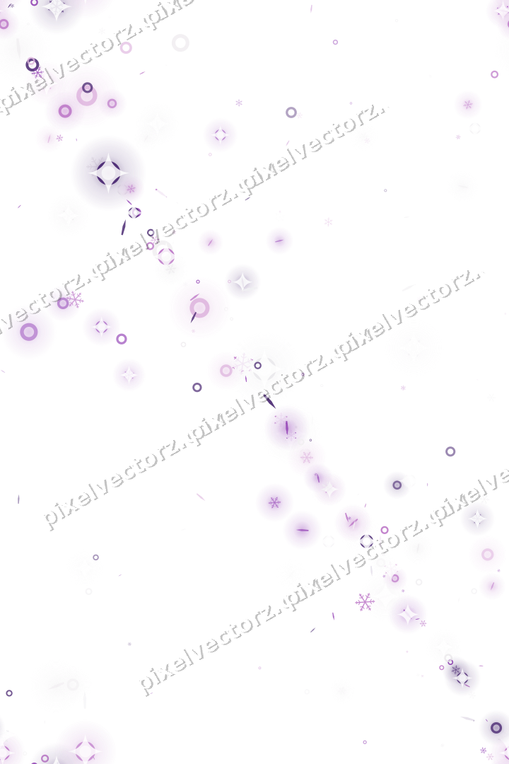 Nahtloses Glitzerband in Violett auf transparentem Grund