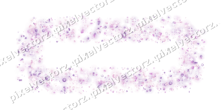 Nahtloser Glitzerrahmen in Magenta und Violett auf transparentem Grund