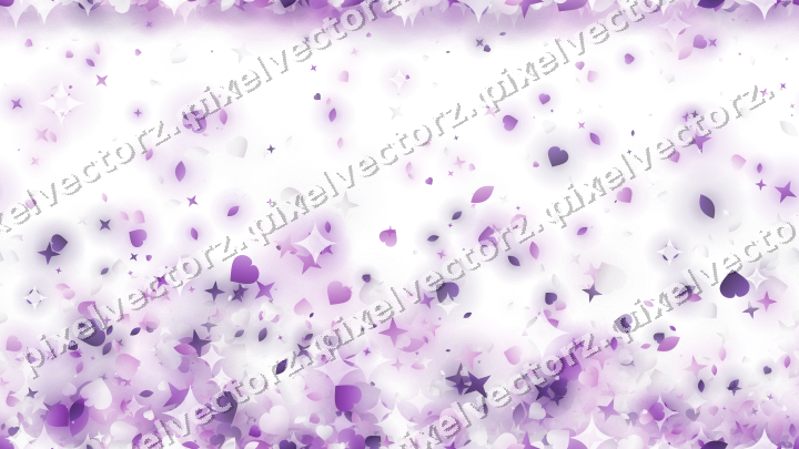 Nahtloser Glitzeraufstieg in Violett auf transparentem Grund
