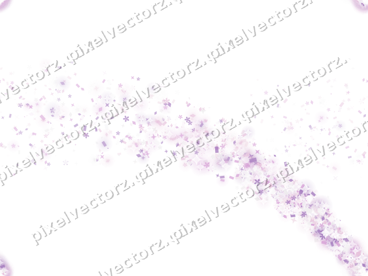 Nahtloser Sternenschweif in Magenta auf transparentem Grund