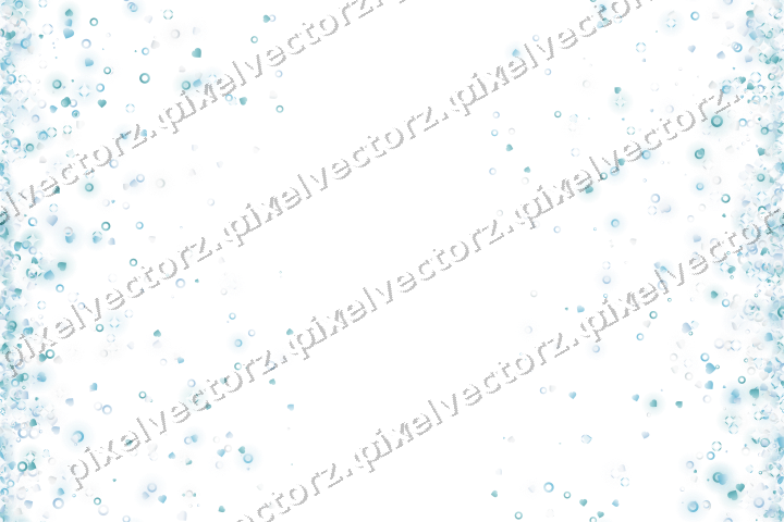 Nahtloser Randglitzer aus Herzen und Ringen auf transparentem Grund