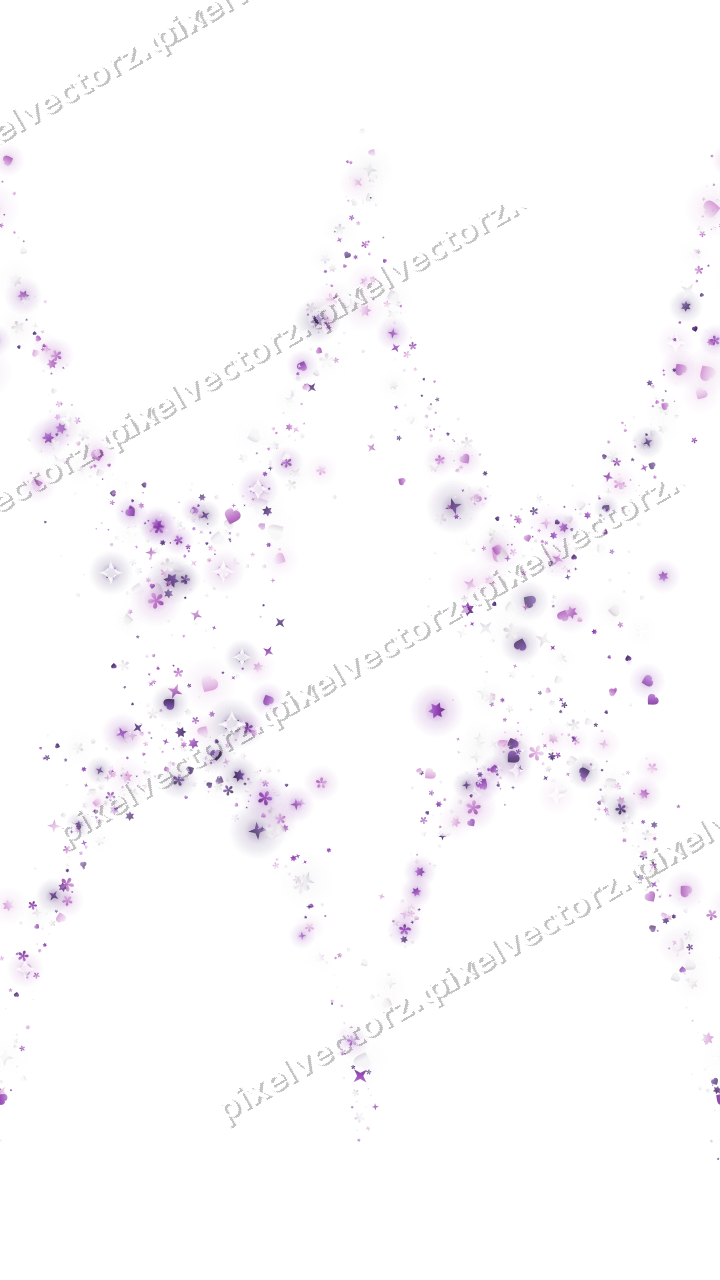 Nahtlose Glitzergirlande in Violett auf transparentem Grund
