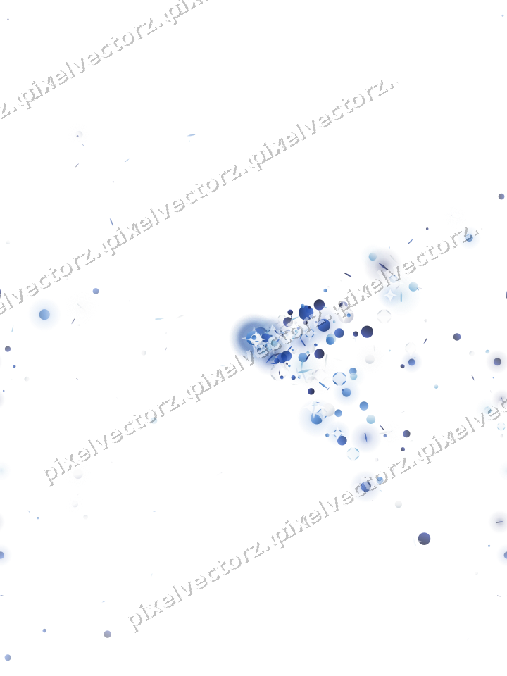 Nahtloser Glitzerfächer in Blau und Türkis auf transparentem Grund
