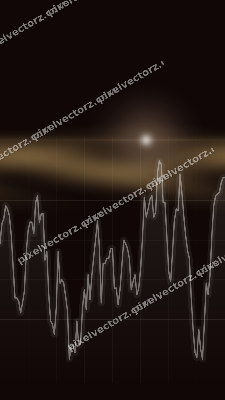 Nahtloser Neon Diagramm Hintergrund in Orange und Bernstein