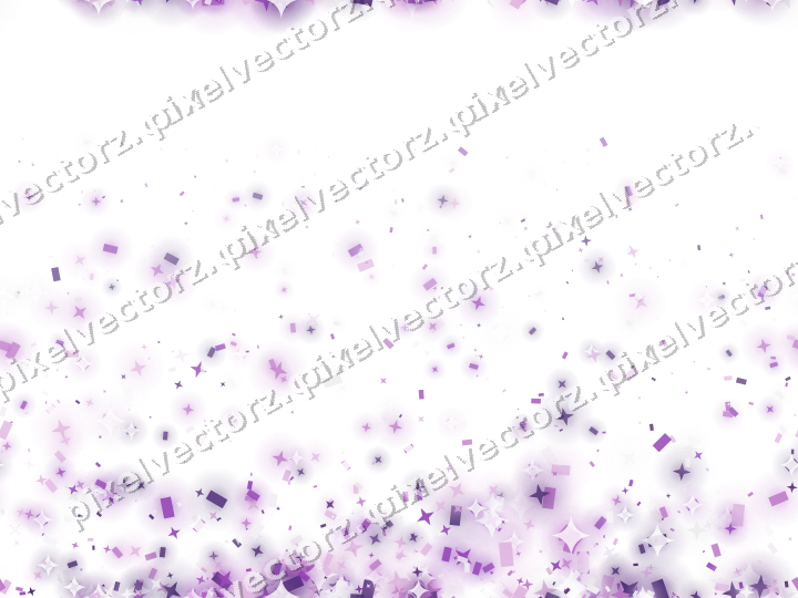 Nahtloser Glitzeraufstieg in Violett auf transparentem Grund