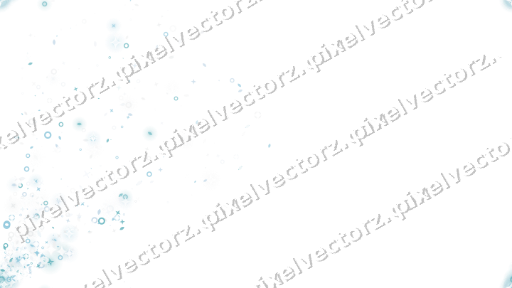 Nahtloser Glitzerfächer in Türkis auf transparentem Grund