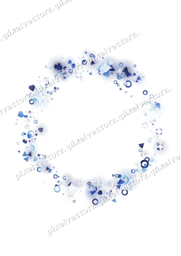 Nahtloser Glitzerkranz aus Herzen und Ringen auf transparentem Grund