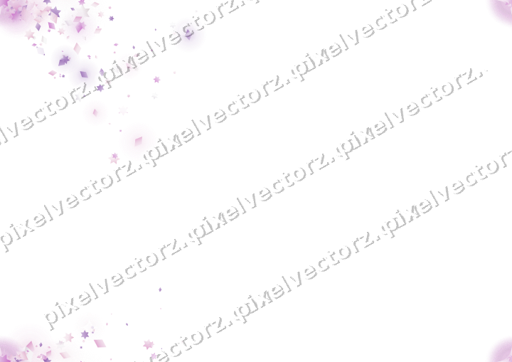 Nahtloser Glitzerfächer aus Sternen und Rauten auf transparentem Grund