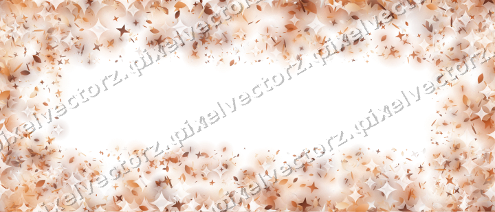 Nahtlose Glitzervignette auf transparentem Grund