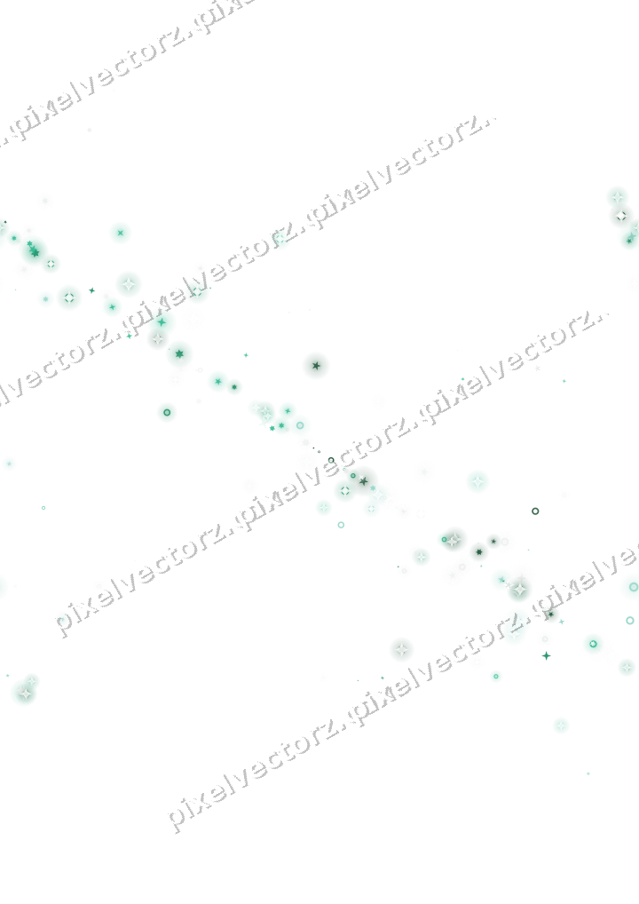 Nahtloses Glitzerband aus Sternen und Ringen auf transparentem Grund