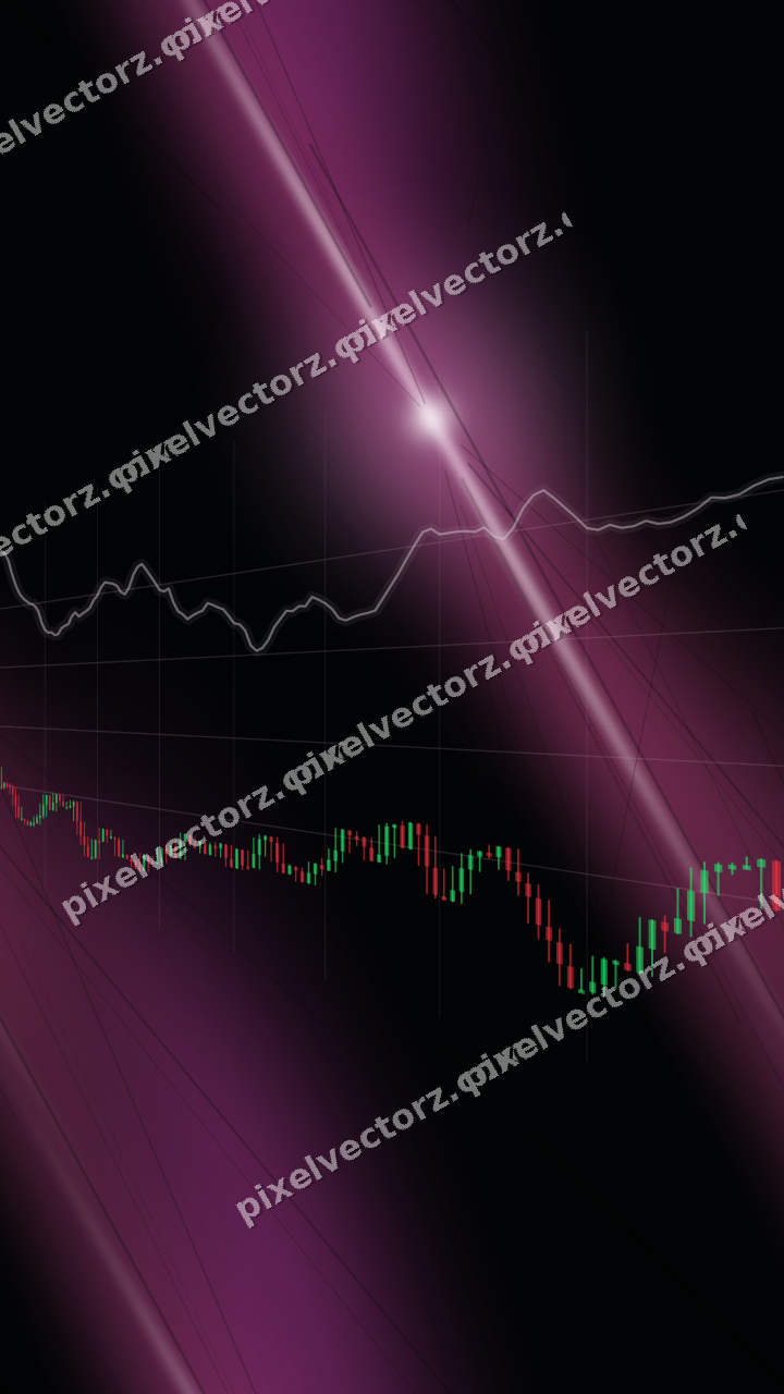 Nahtloser Neon Diagramm Hintergrund in Magenta und Violett