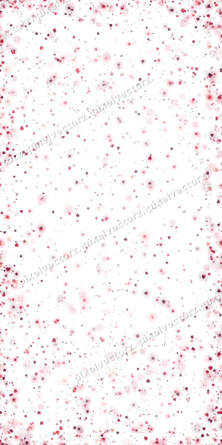 Nahtlose Glitzervignette in Rosa und Rot auf transparentem Grund