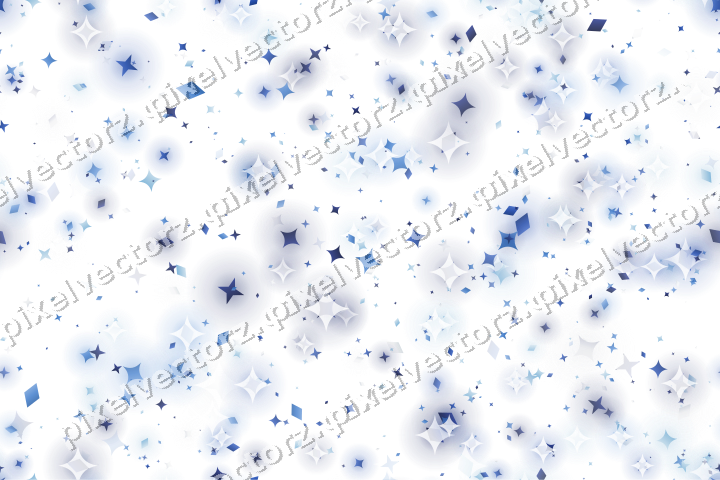 Nahtlose Glitzerstreuung in Blau und Türkis auf transparentem Grund