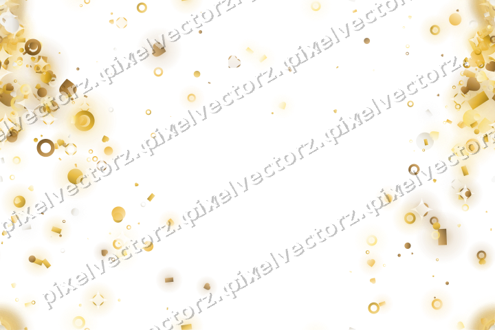 Nahtloser Glitzerfächer aus Herzen und Punkten auf transparentem Grund