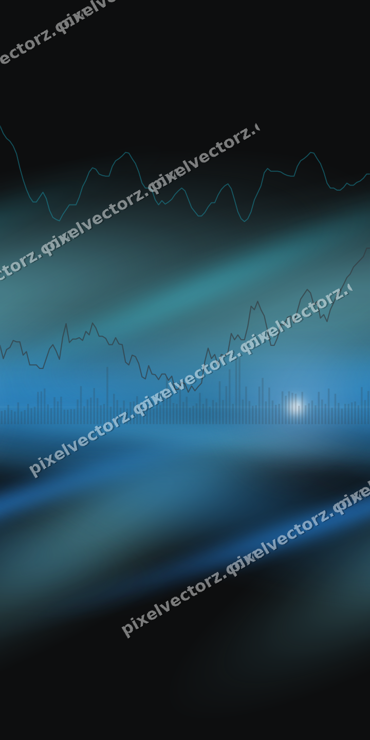 Nahtloser Neon Diagramm Hintergrund in Blau und Petrol