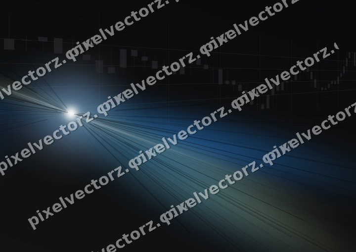 Leuchtender Neon Diagramm Hintergrund in Blau und Gelb