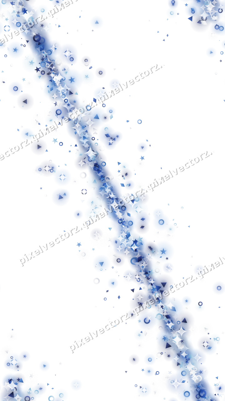 Nahtloses Glitzerband aus Sternen und Ringen auf transparentem Grund