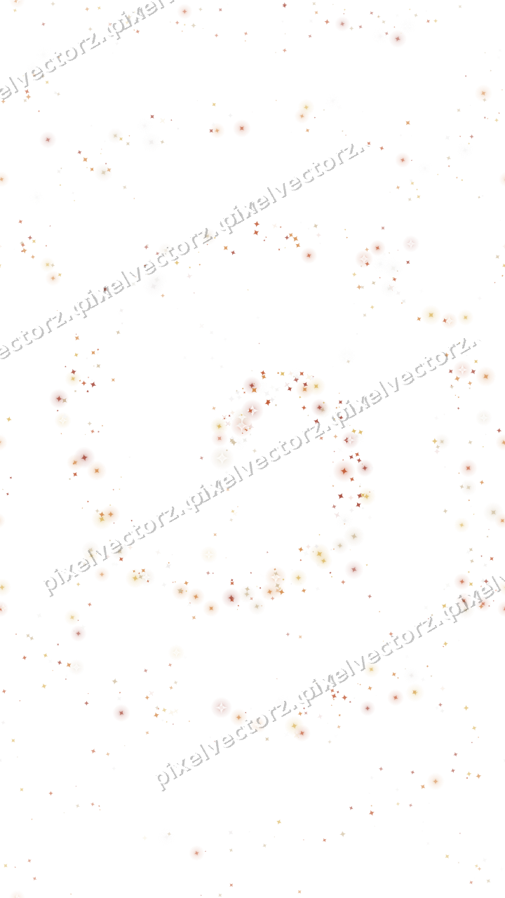 Nahtlose Glitzerspirale aus Funken in Orange auf transparentem Grund