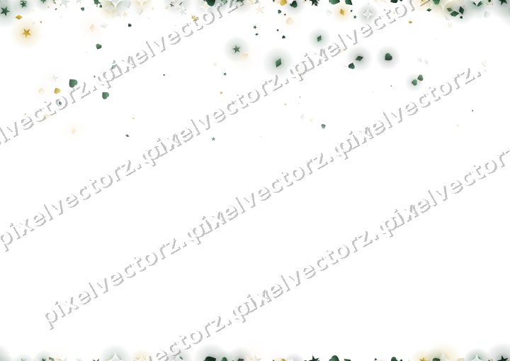 Nahtloser Glitzerregen aus Sternen und Herzen auf transparentem Grund