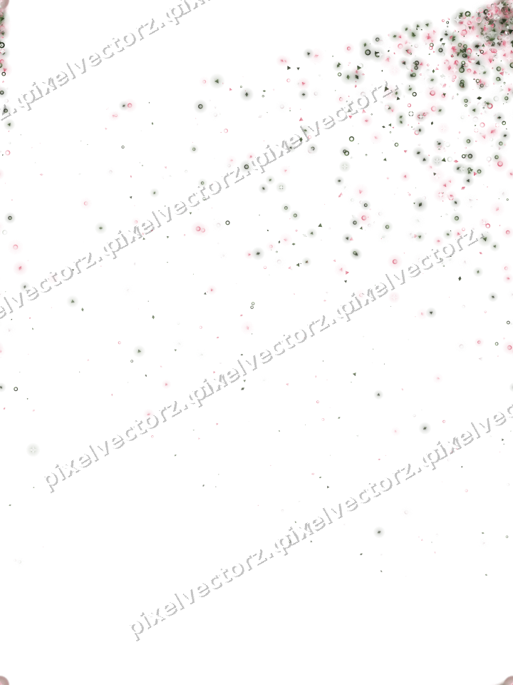 Nahtloser Glitzerfächer aus Ringen und Rauten auf transparentem Grund