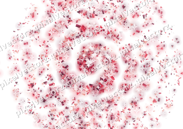 Nahtlose Glitzerspirale in Rosa und Rot auf transparentem Grund