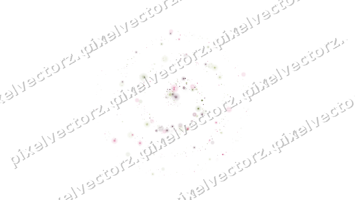 Nahtlose Glitzerspirale in Limette und Rosa auf transparentem Grund