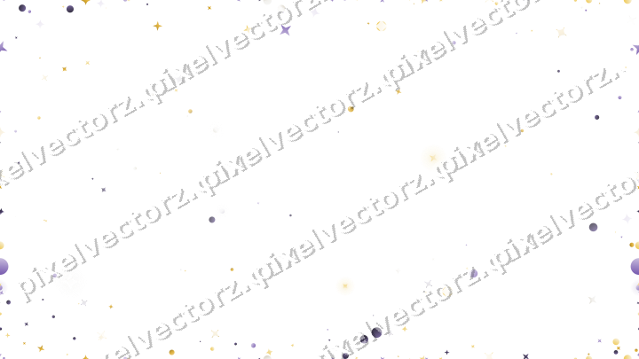 Nahtlose Glitzervignette in Bernstein auf transparentem Grund