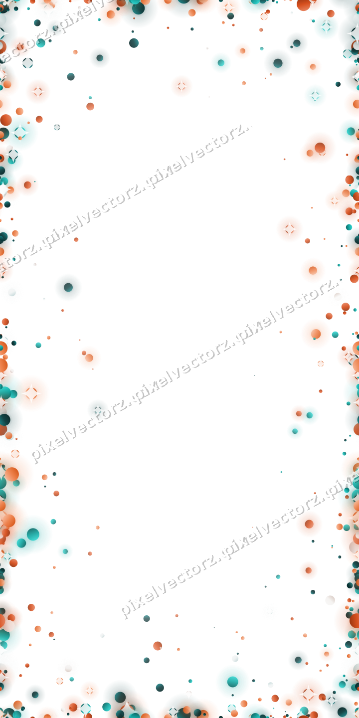 Nahtlose Glitzervignette aus Punkten in Orange auf transparentem Grund