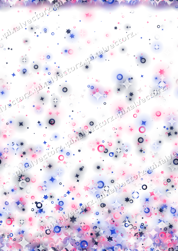 Nahtloser Glitzeraufstieg in Rosa und Blau auf transparentem Grund