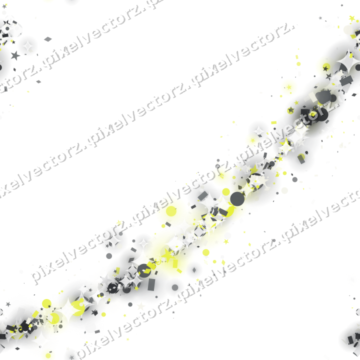 Nahtloser Glitzerbogen aus Sternen und Punkten auf transparentem Grund