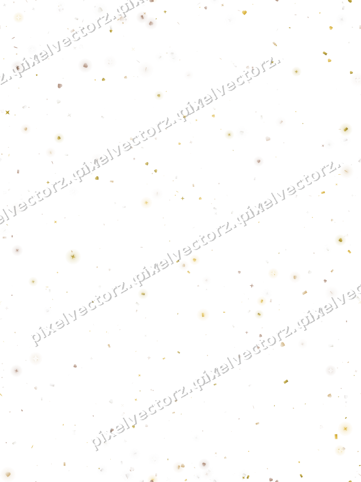 Nahtlose Glitzervignette in Bernstein auf transparentem Grund