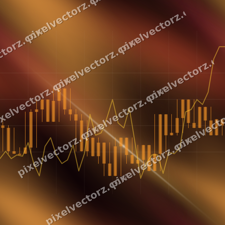 Nahtloser Neon Diagramm Hintergrund in Orange und Bernstein