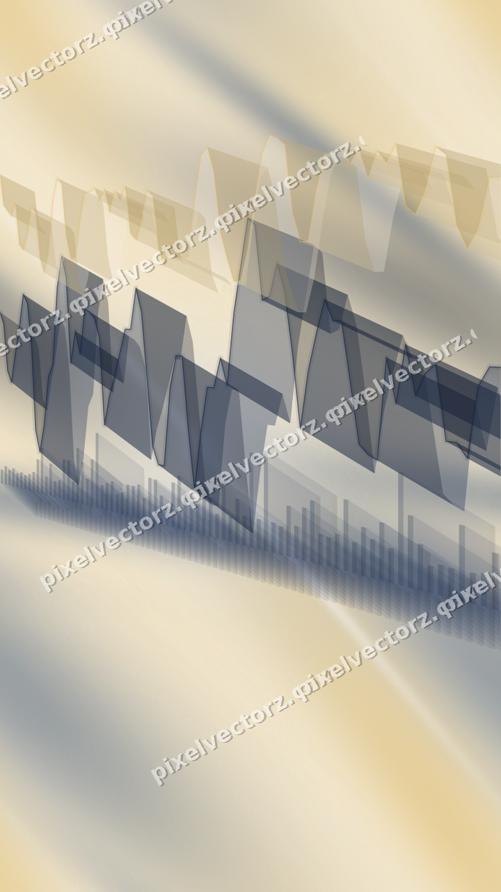 Nahtloser Pastell Diagramm Hintergrund in Dunkelblau und Bernstein