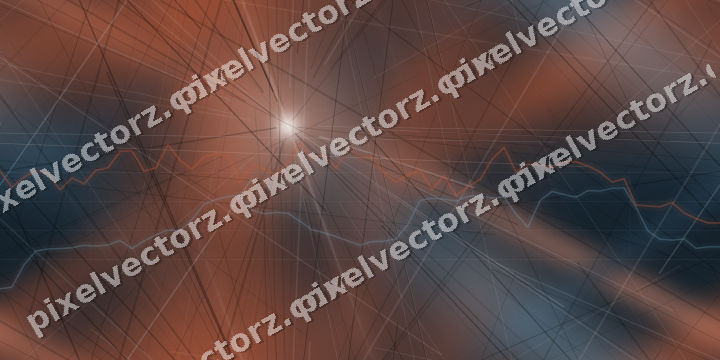 Nahtloser Neon Diagramm Hintergrund in Orange und Türkis