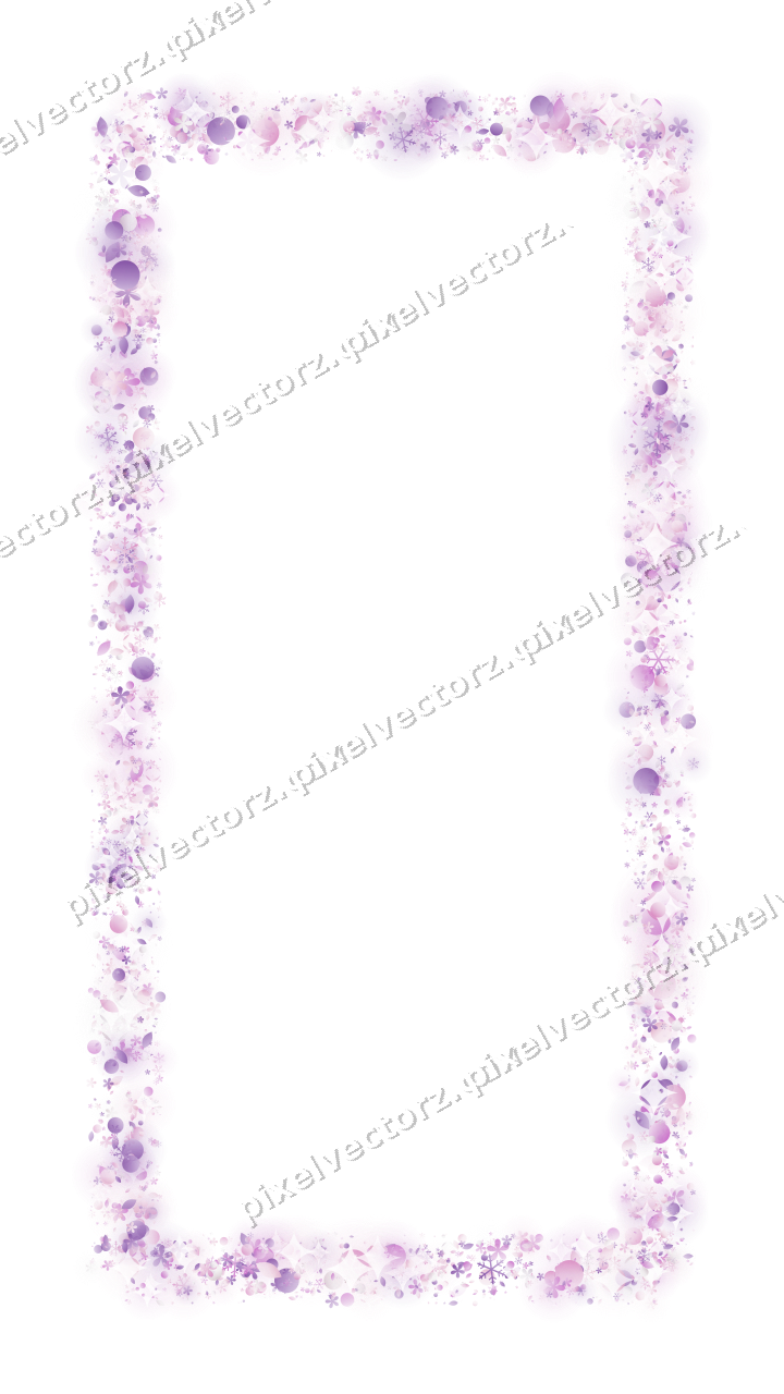 Nahtloser Glitzerrahmen in Magenta und Violett auf transparentem Grund