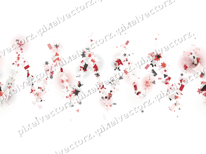 Nahtlose Glitzerwelle in Rot auf transparentem Grund