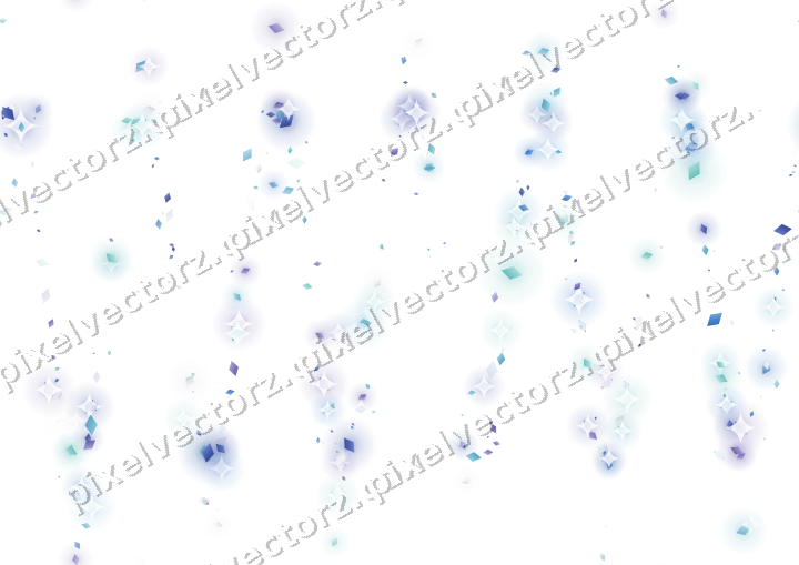 Nahtlose Glitzerwelle aus Rauten in Blau auf transparentem Grund